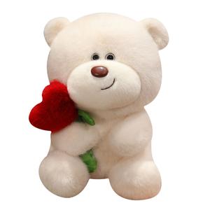 Очаровательная плюшевая игрушка мишка Chocolate Bear, размеры 25см/35см/45см/60см Tongle, белый