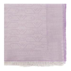 Шарф с бахромой EMPORIO ARMANI, розовый