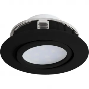 Потолочный светильник PINEDA LED-модуль, 1 шт., теплый белый свет, потолочный светильник из черного пластика - 1x5,5 Вт - теплый белый Eglo, черный