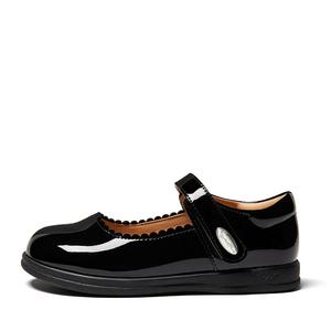 Snoffy Этикетка Performance Princess Shoes низкие детские кожаные туфли Black Kids