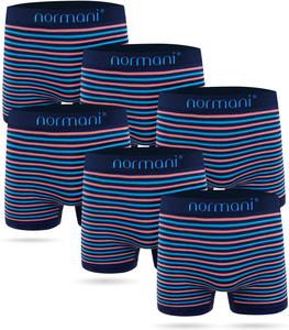 Боксеры normani 6 Stück Mikrofaser-Boxershorts für Herren aus Nylon, синий