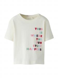 NAME IT Футболка в кремовом цвете