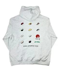 Толстовка YOIDORE/Drunken Sushi Fujimi Sake (мужская) Select Brands, цвет White 2