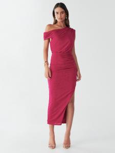 Платье BWLDR VELEDA MIDI DRESS, розовый