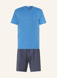 Короткие пижамы серии микро синий Mey, синий