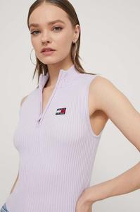 Топ Tommy Jeans, фиолетовый