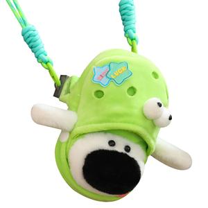 Милые плюшевые игрушки собаки с большим носом, поедающей соль 13см/24см высота MERCONSER, зеленый