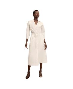 Женское платье Boden Al Fresco из хлопкового поплина MMLaFleur, Eggshell