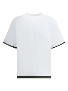 Футболка из джерси с карманами SACAI, белый