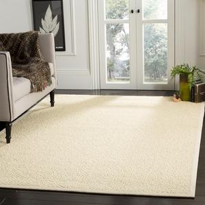 Ковер SAFAVIEH, 183 x 183 см, Natural Fiber Collection - Cream, Sisal, плетеный дизайн с бордюром (NF525A)