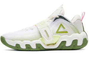 Peak Мужские низкие баскетбольные кроссовки, цвет экрю/зеленый