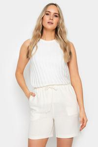 Высокие шорты из смесового льна Long Tall Sally, белый