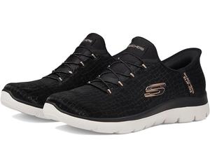 Кроссовки SKECHERS Summits-Slip Ins, цвет Black/Rose Gold