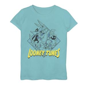 Футболка с плакатом Looney Tunes Get Looney Group Shot для девочек 7–16 лет Licensed Character