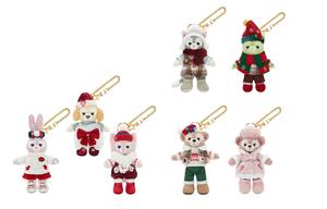 Коллекция Даффи и друзей на зимний день 2023, набор брелоков куклы плюшевый подвес Disney