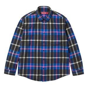 Рубашка fw23 week4 plaid flabbel shirt 'blue' Supreme, синий