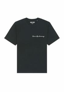 Футболка с принтом NEVER STOP DREAMING HEAVYWEIGHT Mira Paris, черный