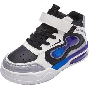 Противоскользящие и дышащие детские кроссовки средней высоты для детей от 3 до 7 лет BALABALA, белый/фиолетовый