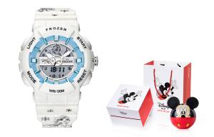 Disney Часы Frozen Series Electronic Movement Rubber Strap Watch Unisex Blue Dial