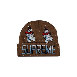 Шапка Supreme Snowman, коричневая