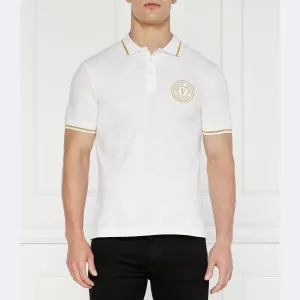 Рубашка-Поло узкого кроя Versace, белый