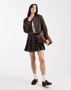 Куртка-бомбер Vero Moda шоколадно-коричневого цвета