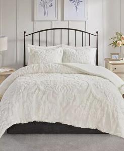 Виола Дамасская 3 шт. Комплект одеял, полный/размер королевы Madison Park, бежевый