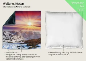 Декоративная поудшка Wallario, красный