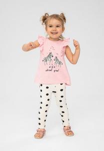 Леггинсы 2 PCS SET MINOTI, цвет light pink/white