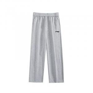 Вязаные спортивные штаны Li Ning, унисекс, серые, средней плотности ткани