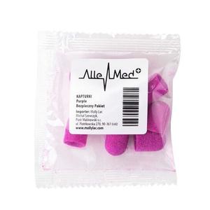 Колпачки для педикюра, 13 мм, градация 60, ткань Podo Allemed, фиолетовая, 10 шт. MollyLac, Molly Lac