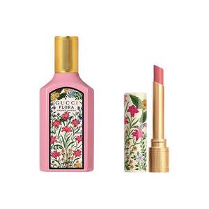 духи eau de parfum edp с ароматом грушевого цвета, жасмина и пот-пурри GUCCI, two-piece set: dreamy gardenia fragrance type women's perfume 50ml+lucid lip gloss #208