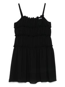 Monnalisa платье с оборками, черный