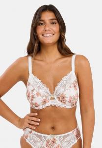 Бюстгальтер Sans Complexe Underwired bra, Bouquets Blanc Vert/White