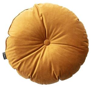 Подушка Dekoria Velvet, 37x8x37 см цвет honiggelb