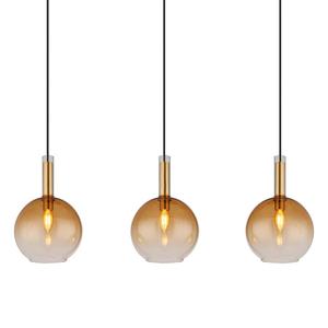 Подвесной светильник Globo Lighting Marinella Typ A, цветное стекло/железо - 3-х ламповый