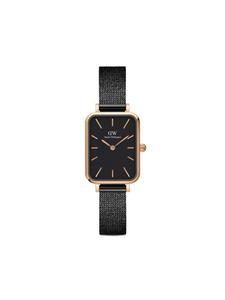 Наручные часы Quadro Pressed Ashfield 20x26 мм Daniel Wellington, черный