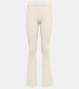 Брюки из ребристой ткани Ami Paris, Natural White