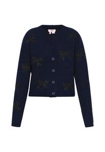 Вязаный кардиган MYMO, темно-синий