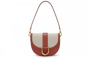 Сумка-седло PU, Средняя сумка через плечо Женская Кирпичный/Черный/Оливковый зеленый/Стальной синий CHARLES&KEITH, Кирпичный