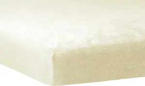 Простыня на резинке Dream Sleep Fluffy Flannel Topper 90x190 см - 100x200 см, натуральная Traumschlaf