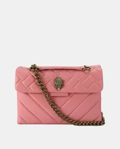 Сумка Кенсингтон стеганая лососевая Kurt Geiger, розовый
