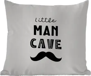 Подушка для улицы - Цитаты - Детская берлога - Пословицы - Мальчики - Ребенок - 50 x 50 см - Водонепроницаемая - Подушка для отдыха - Удобная - Подушка с рисунком MuchoWow