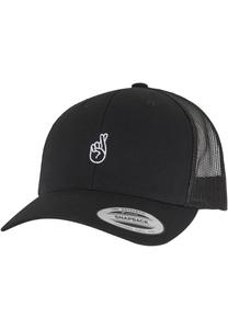 Бейсболка Mister Tee Crossed Fingers Handsign, черный