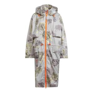 Куртка от stella mccartney sportswear long parka asia sizing Adidas, серый