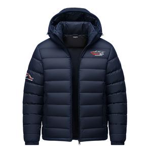 Пуховик Unisex Hooded Thickened HUANQIU, темно-синий[90% duck down]