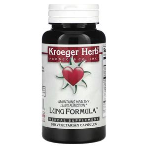 Растительная добавка Kroeger Herb Co Lung Formula, 100 вегетарианских капсул