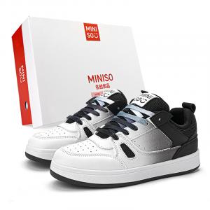 Низкие кеды для скейтборда унисекс MINISO, бело-серебристые