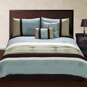 Комплект одеял Riverbrook Home Jeffrey из 6 предметов с накидками, цвет Sage Blue Ivory