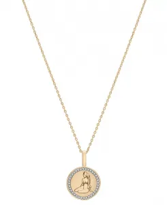 Ожерелье с подвеской в виде двустороннего бриллианта со знаком зодиака (1/10 карата) из вермеля, эксклюзивно в Macy's Audrey By Aurate, pisces